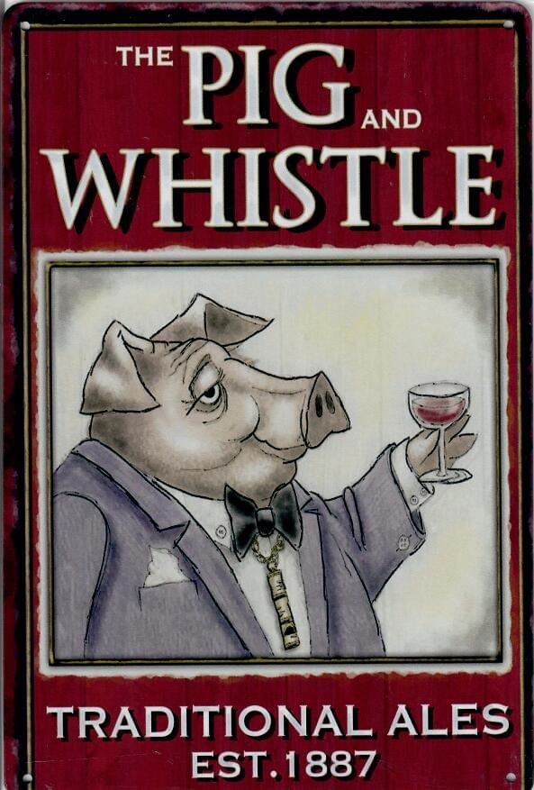 The Pig & Whistle Pub - Old-Signs.co.uk